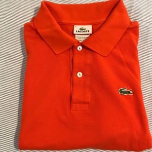 Lacoste orange polo